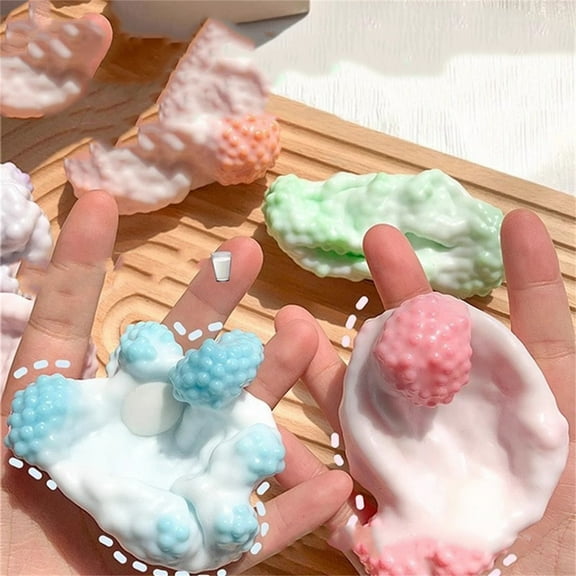 Viflosae Sensory Toys Sensory Toys 2025 Vacuum Grape Stress Ball Colorful Beads Shapeable Stressball Toys for Adults Balls Stress Ball Toys with Sound Stress Relief Ball Noi