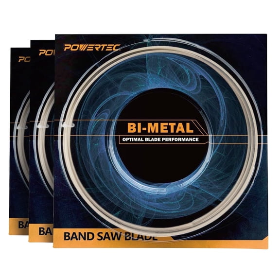 POWERTEC 3PK 27 inch Bandsaw Blades, 1/2" x 18 TPI Band Saw Blades for DeWalt DCS377 DCS377B Portable Band Saw, Replacement for DeWalt DCS377, Milwaukee 48-39-0572 Portable Band Saw Blades, 13510-P3