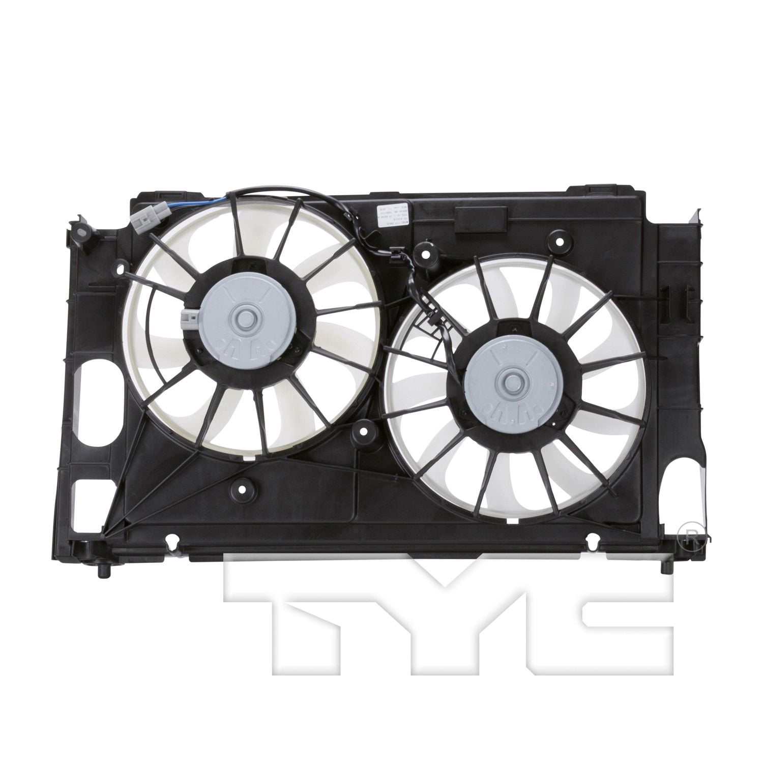 TYC 622310 Dual Radiator and Condenser Fan Assembly Fits select: 2010-2015 TOYOTA PRIUS, 2012-2017 TOYOTA PRIUS V