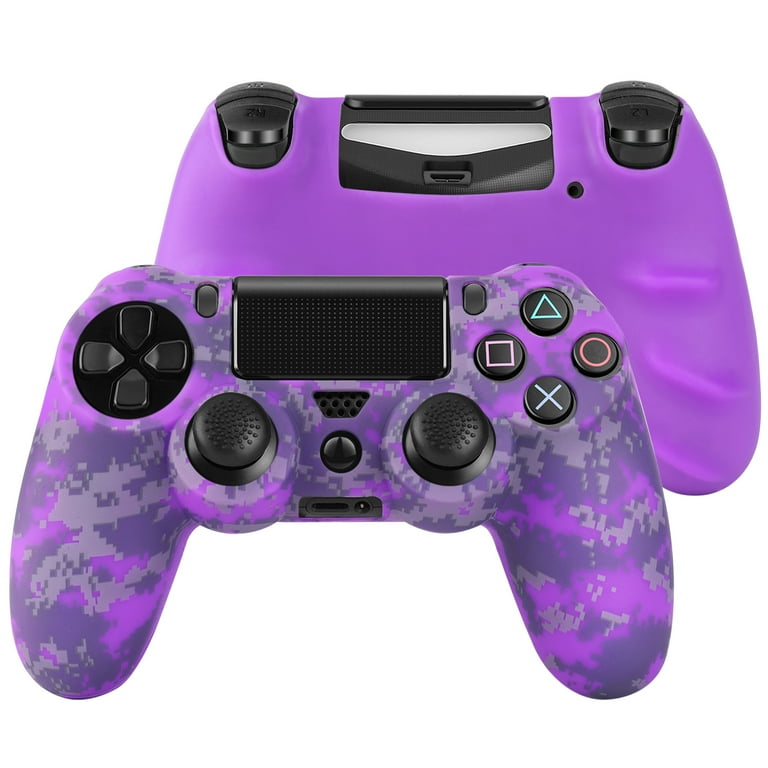 Capa de silicone PS4 Controller Skin em capa protetora escura para PS4/Slim/PS4  Pro Dualshock 4 Controller. (Punho de polegar preto Pro x 8, punho de - Faz  a Boa!