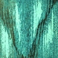 thumbnail image 1 of Ahgly Company Indoor Square Abstract Turquoise Blue Modern Area Rugs, 8' Square, 1 of 4