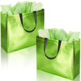 thumbnail image 1 of Bolsas de regalo BLEWINDZ, 18 unidades, grandes, amarillas y verdes, 33 x 13 x 28 cm, 1 of 6