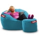 thumbnail image 1 of Puff Cama Individual Baggy 2 en 1 Turquesa 100 x 180 cm, 1 of 3