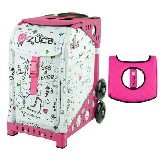 Zuca 18" Sport Bag - SK8 with Black/Pink Seat Cover (Pink Frame)