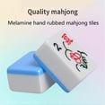 thumbnail image 3 of Traditional Game Set Chinese Mahjong 136 Melamine Tiles Portable Travel Majhong Games Set Entertainment Gift for Home Party Family, 3 of 6