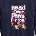thumbnail image 3 of Paw Patrol - Head Over Paws For You - Toddler And Youth Crewneck Fleece Sweatshirt, 3 of 6