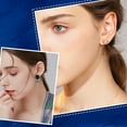 thumbnail image 4 of 1 Box 600Pcs Flat Round Earring Posts Blank Earring Studs Real 24K Gold Plated Stainless Steel Backs Plastic Ear Nuts Pierce Stud Findings Accessories for Jewelry Making Supplies DIY Crafts, 4 of 8