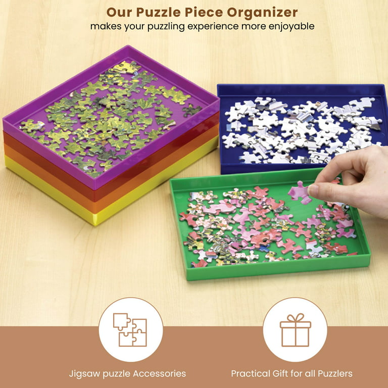 Bits and Pieces - Puzzle Stackem Sorting Trays - Puzzle Piece