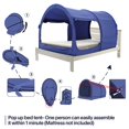 thumbnail image 4 of Carpa para Cama LEEDOR Dream Tents Refugio con Dosel Cabina Azul Marino Twin, 4 of 8