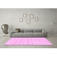 thumbnail image 3 of Ahgly Company Indoor Rectangle Solid Pink Modern Area Rugs, 7' x 10', 3 of 4