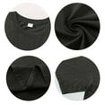 thumbnail image 4 of MIXUE Womens Summer Tops Solid Color Round Neck Short Sleeve Vintage Loose Shirts For Women Tshirts Holiday Wear,Black,XL, 4 of 4