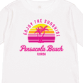 thumbnail image 4 of Inktastic Summer Enjoy the Sunshine Pensacola Beach Florida in Pink Boys or Girls Long Sleeve Toddler T-Shirt, 4 of 5
