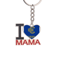 thumbnail image 1 of Moneda simbólica del mercado europeo El soporte del llavero de metal del llavero ama a mamá, 1 of 3