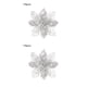 thumbnail image 2 of sweethay 10 Uds. Navidad grande 11cm Poinsettia brillo flor árbol colgante decoración de fiesta Type1 NO1, 2 of 6