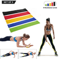 thumbnail image 6 of Set of 5 Resistance Exercise Loop Bands Fitness Yoga Resistance Band TPE, 6 of 8