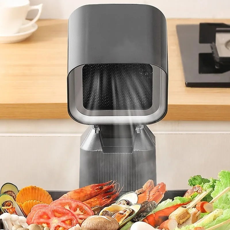 Portable Exhaust Fan Kitchen Hood Extractor Barbecue Desktop Range Hoods Small Suction Cooker Hood ,Portable