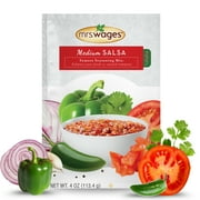Mrs. Wages Medium Classic Salsa Seasoning Mix | Easy-to-Use | Quick Homemade Salsa | Medium Heat Flavor | Shelf Stable | 0.8 oz packet