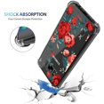 thumbnail image 2 of Galaxy S8 Plus Case Clear with Rose Flower Design for Girls Women Shockproof Bumper Protective Cases for Samsung Galaxy S8 Plus Red Floral Pattern Print Covers Drop Protection Flexible Slim Fit Skin, 2 of 7