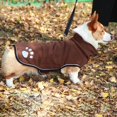 thumbnail image 4 of Abrigo para perros Yuyangstore Ropa de invierno forro elegante a prueba de viento Marrón M Ropa para perros de invierno, 4 of 8
