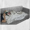 thumbnail image 6 of Valentines Day Soft Flannel Fleece Throw Blanket, Pop Culture Keep Calm Words with Heart Shaped Eye Love Theme, Cozy Plush for Indoor and Outdoor Use, 50" x 70", Charcoal Grey Pale Pink, by Ambesonne, 6 of 6