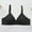 Black_z, variant on Women's Thin Striped Large Sized without Underwire Bra, Bras for Women, Push Up Bra No Underwire, Jelly Bras for Women