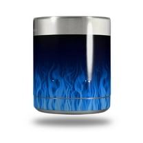 Skin Decal Wrap for Yeti Rambler Lowball - Fire Blue by WraptorSkinz