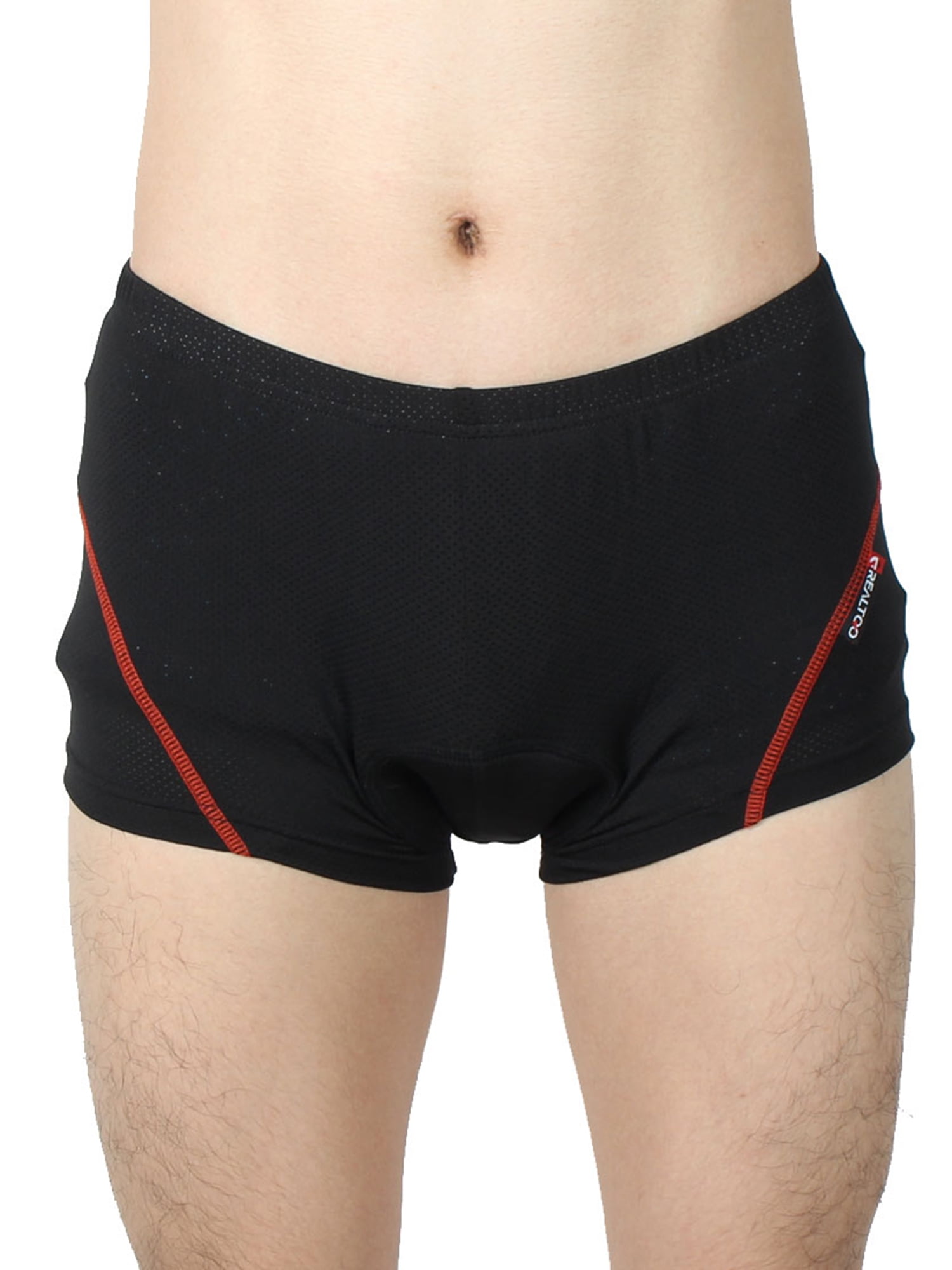 REALTOO Authorized Men Bicycle Bike Elastic Underpants Cycling Shorts by Unique-Bargains