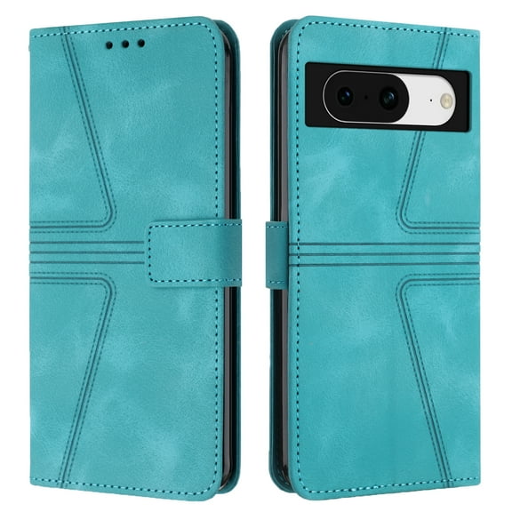 Allytechgroup Google Pixel 9 Wallet Case, Flip Folio Stand Shockproof Hand Strap Cards Slots Stylish PU Leather Wallet Phone Case Cover for Google Pixel 9, Green