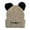 Beige, variant on JIKNTTR New Winter Hats Cute Cat Ear Hat With Embroidered Knit Beanie Hat Warm Knit Crochet Ski Cap