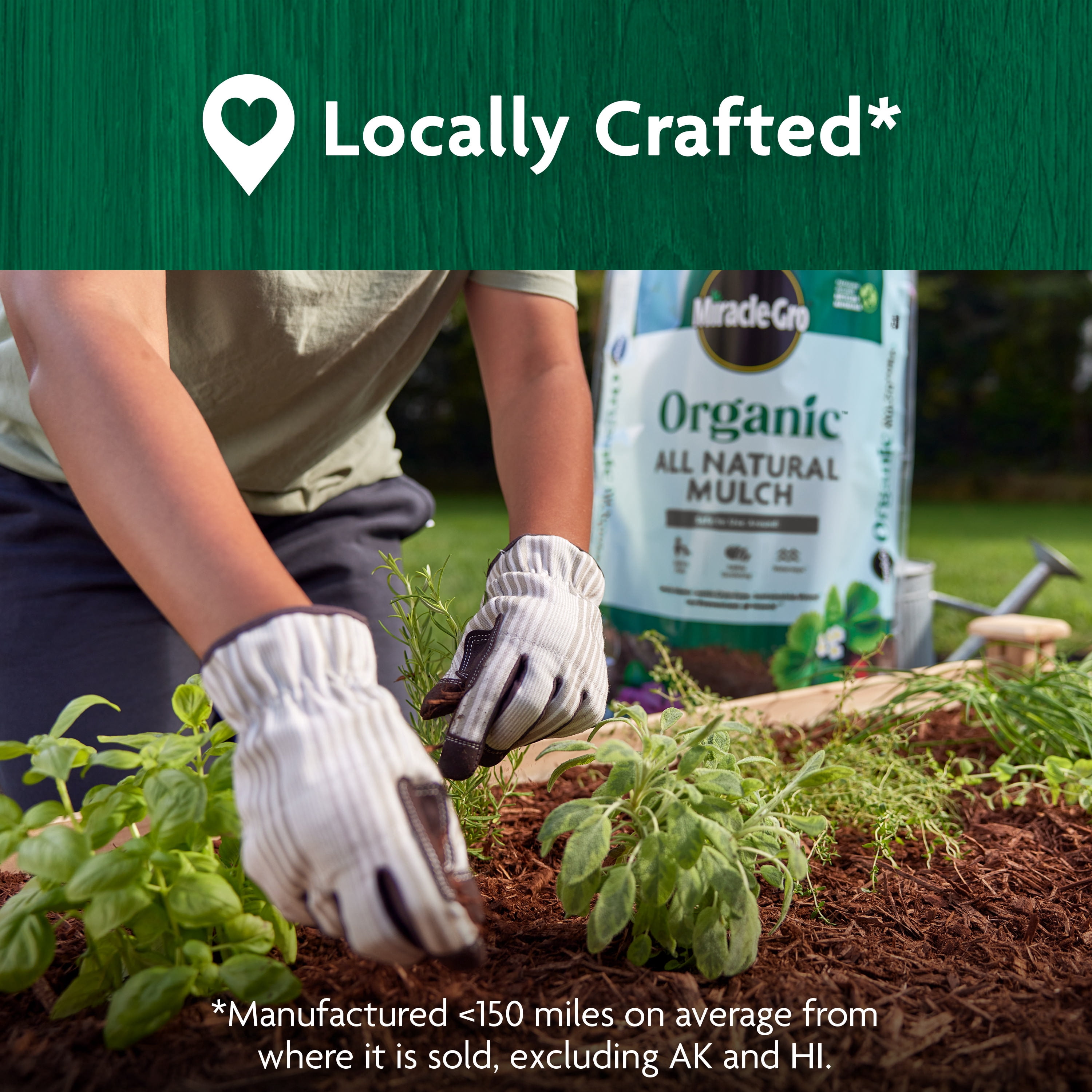 Miracle-Gro Organic All Natural Mulch, OMRI Listed, 1.5 cu. ft.