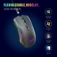 thumbnail image 2 of ametoys T69 2.4G Wireless Mechanical Gaming Ergonomic Design 650mAh Battery Capacity 7 Programmable Buttons 10 Million Keystroke Lifetime 4800DPI, 2 of 7