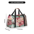 thumbnail image 3 of Disketp Vintage Typewriter Floral Bolsa de Viaje Tipo Duffle, Bolso de Mano para Fin de Semana para Mujer, Bolsa de Gimnasio Ligera para Hombre, Esencial para Viajes, 3 of 7
