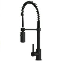 Dowell Single Handle Pull Down Spring Sprayer Kitchen Faucet - 8002 006 - Black