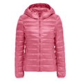 thumbnail image 3 of Women's Lightweight Hooded Winter Windproof Warm Coat with Recycled Insulation Slim Fit Short Jacket Outerwear, 3 of 4