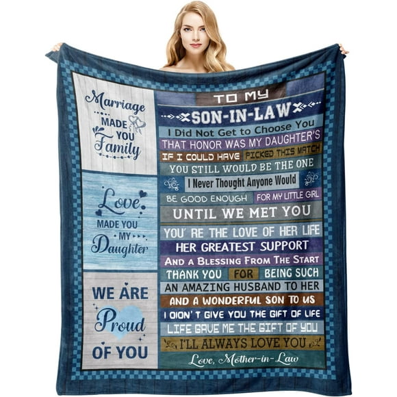 LHSHID Mother in Law Gifts from Daughter in Law Mother in Law Gifts Blanket Mother in Law Birthday Gifts Mother in Law Gifts Ideas for Christmas for Mother in Law Throw Blankets 60x80in