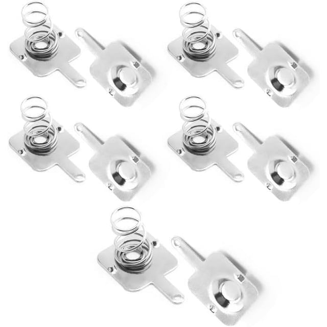 HUGFEGWE 50Pairs AAA Battery Spring Plate AAA Battery Positive Negative Conversion Spring Contact Nickeling Plate 10mmx9mm U2536-18765
