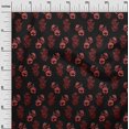 thumbnail image 2 of oneOone Cotton Cambric Black Fabric Floral Block Craft Projects Decor Fabric Printed By The Yard 56 Inch Wide, 2 of 4