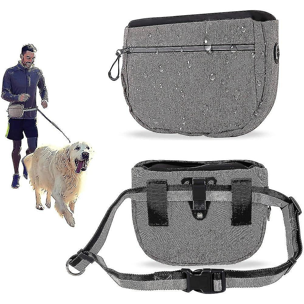 Dog Treat Pouch Bag For Training Auto Closing Portable Dogs Walking Bag With Adjustable