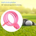 thumbnail image 3 of Eigraketly Marcador de línea recta de pelota de Golf ABS, plantilla de ayuda de posicionamiento, accesorios de herramienta de alineación para Golf Rojo, 3 of 6