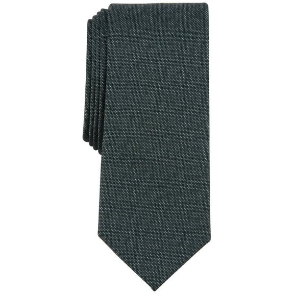 Bar III Men’s Cobbled Solid Tie, Hunter