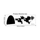 thumbnail image 1 of Pegatinas de pared Mouse Hole Pegatinas creativas para interruptores transferibles para dormitorio Decoración de oficina pequeñas pegatinas, 1 of 3