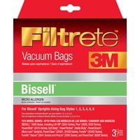 Bissell Type 1-6 Vacuum Cleaner Bags, Fits PowerForce 3520 series, PowerGlide 3545 series, Plus 3550 series, Lift-Off 3554 series, and Power Trak 6592.., By Filtrete Ship from US