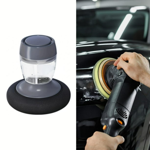 Cera para autos Esponja para encerar autos Dispensador de líquido Mango ergonómico Cuidado automotriz Botella vacía Herramienta de Pulidora