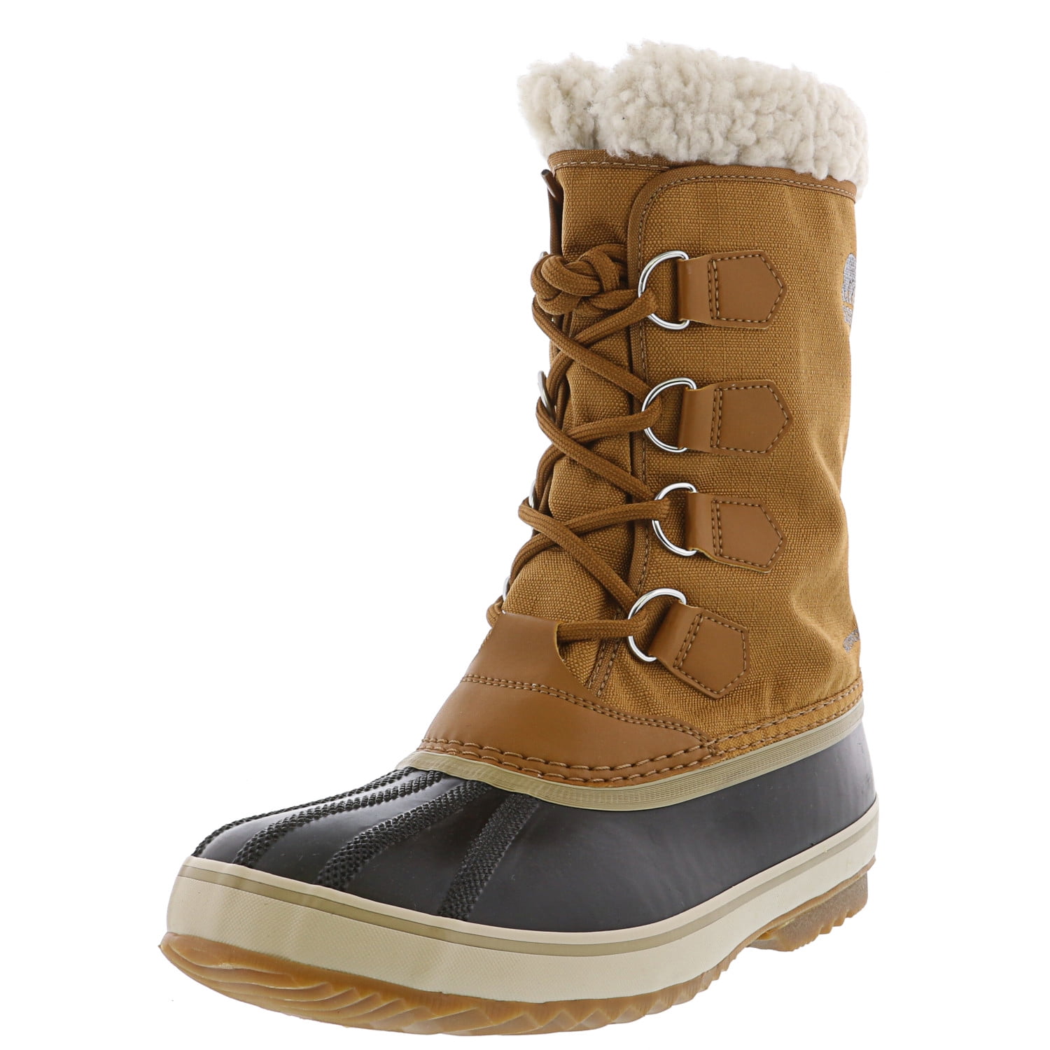Sorel Men s 1964 Pac Nylon Camel Brown Black Mid Calf Snow Boot 9.5M Walmart