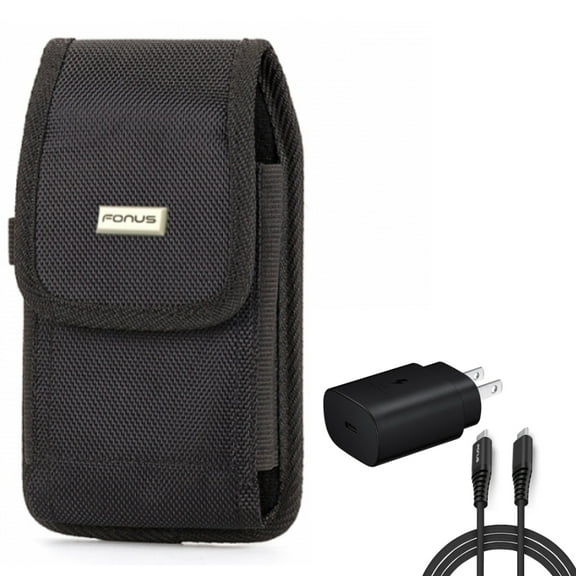 For Galaxy A73 /A54 /A53 /A33 - Case Belt Clip w 25W Fast Home Charger, Swivel Holster Rugged, PD Type-C 6ft USB-C Cable Quick for Samsung Galaxy A73 /A54 /A53 /A33 5G