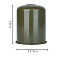 thumbnail image 5 of Cubierta de tanque de gas plana para acampar al aire libre Cubierta de tanque de gas de estilo retro Cubierta protectora de metal Cubierta de combustible Accesorios para estufa, 5 of 5