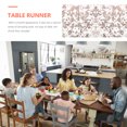 thumbnail image 4 of CIMAXIC wedding Table Runner Bronzing Table Cloths Runner Wedding Dinning Table Centerpieces,179.92"X19.69"(LxW), 4 of 5