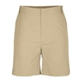 thumbnail image 6 of Shorts for Men Solid Color Elastic Waist Button Casual Short with Side Pockets Summer Vacation Beach Shorts, Size S-3XL, 6 of 9