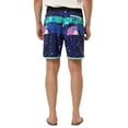thumbnail image 3 of Lars Amadeus Men's Shorts Swim Shorts Drawstring Waist Summer Board Shorts, 3 of 6
