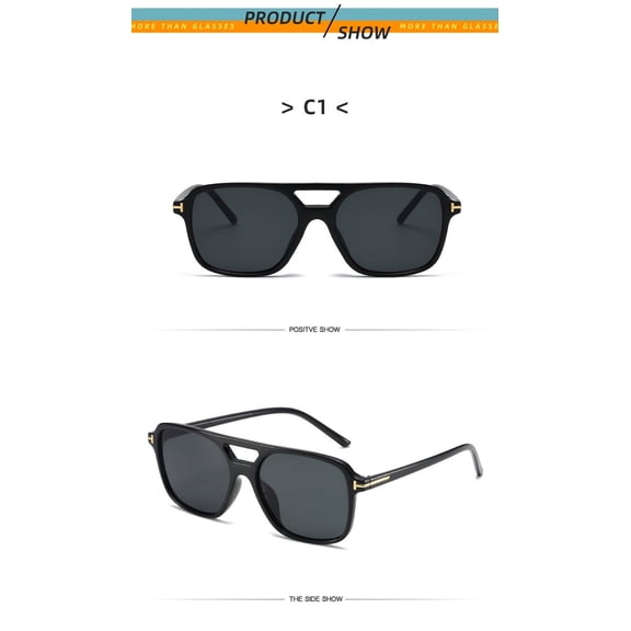 Leopard Charm: Dual-Beam Menswear Sunnies, Cross-Border T-Shaped Shades for Business & Leisure